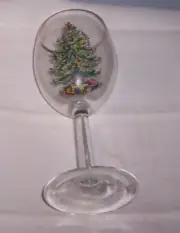 Spode Christmas Tree All Purpose Wine Glasses Set of 4 NIB