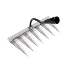 Weeding Hoe Rake Steel Harrow Grasping Raking Loosening Garden Tool Farm F2B9