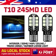 T10 LED Globes 10×LED Light Ice Blue Paring Interior Wedge Globes Car Tail (for: BMW)