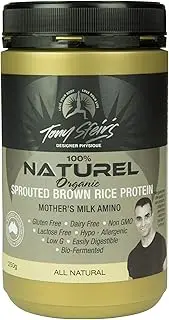 Designer Physique Organic Sprouted Brown Rice Protein Powder, Natural, Natural 250 grams