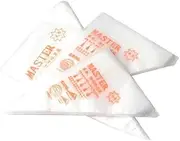 Jindizi 200 Pcs Small 8 Inch Disposable Pastry Decorating Bags, Pastry Bag Pastry Crimpers, Professional Icing Piping Bag for Macarons Cookies Baking Cupcakes, Clear (Small)