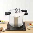 22L Kitchen Large Capacity Pot Aluminum Pressure Cooker/Canner with Steam Guage