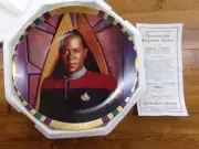 Star Trek Hamilton Collection Plate Commander Benjamin Sisko NEW W/ COA
