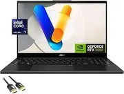 ASUS VivoBook Pro 15 OLED Creator Laptop, 15.6" FHD 400nits, Ultra 7 155H AI Boost NPU, GeForce RTX 3050, 16GB RAM, 1TB SSD, 2K Webcam, Thunderbolt, Pro Headset, US Version KB, Win 11, HDMI Cable