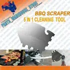Cleaner Pan BBQ Scraper 5 in 1 Cleaning Tool + Bottle Opener fits for Weber* Q