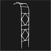 Garden Arch with Metal Frame Garden Arches,Garden Arbours Arches Half Side Garden Arch,Rose Arbor Half Wall Wedding Arch Frame,Weatherproof