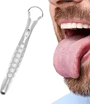 Metal Tongue Scraper, Professional Tongue Cleaner, Stainless Steel Tongue Cleaners, Tongue Cleaner for Adults and Kids - Tongue Scrubber Cleaner Tool to Reduce Bad Breath, Help Your Oral Hygiene