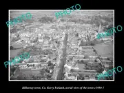 OLD POSTCARD SIZE PHOTO KILLARNEY KERRY IRELAND, TOWN AERIAL VIEW 1950 2