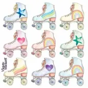 VIOLETTE STICKER - ROLLERSKATES - 4" x 4" (10cm x 10cm)