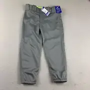 Mizuno Jogger Womens Small Gray Flat Front Performance Pants NWT
