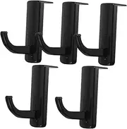 HOMSFOU 5pcs Headphone Hanger Hook Protective Wall Mount Bracket for Monitor Tidy Desktop Organizer for Headsets Easy Installation Headset Holder for Gaming Accessories