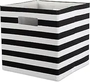 DII Polyester Cube Storage Collection Hard Sided Collapsible, 11x11x11, Black, CAMZ37911