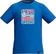 [Speedo] Hexed Logo Short Sleeve Swim Tee