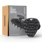 The Scalp Buffer Men’s Silicone Head Scrubber – Exfoliating Massager Man's caped
