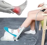 Pneumatic Ankle Rehabilitation Trainer, Manual Ankle Joint Rehab with Adjustable Straps, Adjustable 5 Levels (140°) Interval Exercise Angle, Static Stretching Muscle, Prevent Muscle Atrophy