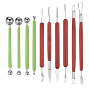10 Pcs Clay Sculpting Tool Kit, Polymer Clay Tools Set, Fluorescent Green