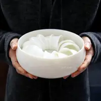 在飛比找ETMall東森購物網優惠-陶瓷大號茶洗羊脂玉水盂德化白瓷
