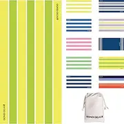 BONDI BEAR Sand Free Beach Towel (160x80, Citrus Stripe)