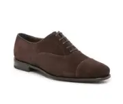NEW SALVATORE FERRAGAMO Seul Cap Toe Suede Oxfords (Size 8 EEE) - $775.00
