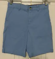 NWT Wonder Nation size 10 blue casual flat front chino shorts boys