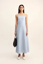 LORI DRESS - SILVER BLUE