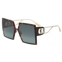 在飛比找momo購物網優惠-【Dior 迪奧】方框 太陽眼鏡(琥珀配金)