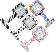 [TOGEVAL] 4pcs Pocket Watch Hanging Nurses Watch Women Nurse Watch Hanging Nurse Watch Fashionable Nurses Watch Nurse Fob Watch Nurse Watches for Women Fashion Nurses Watch