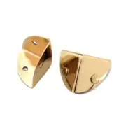 Triangle Corner Protector Buckle DIY Bags Side Decor Leathercraft Accessory 2Pcs