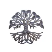 Handcrafted Haitian Metal Art, Celtic Knot Tree of Life, Metal Home Wall Art