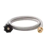 5 Ft. Stainless Steel Braided Propane Adapter Hose 1 Lb. to 20 Lb. Converter