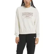 Reebok Archive Evolution Crew Sweatshirt Vintage Chalk Women Cotton Pullover