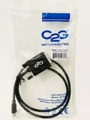 C2G 54334 3FT MINI DISPLAYPORT MALE TO SINGLE LINK DVI-D MALE ADAPTER CABLE -...