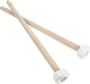 CLISPEED 2pcs Wooden Gong Mallet Durable Percussion Mallets for Small Gongs Drums Percussion Instruments Smooth Finish for Comfortable Grip for Musicians