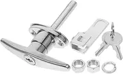 KALLORY Garage Door Handle Lock Kit with High Security T Shape Lock and Keys Durable Design for Gates and Barns Replacement for Garage Gates and Shed Doors