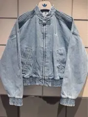 adidas snake year CTT Track Top denim jacket M size light blue JZ9924 NEW SK1110