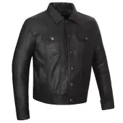 Motorcycle Trucker Leather Jacket Vance Leather VL555