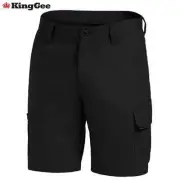 KING GEE WORKCOOL 2 SHORTS IN BLACK SIZE 117R NEW IWTH TAGS