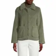 Rebecca Minkoff Harley Teddy Jacket in Olive Green - Women's Medium