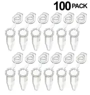 Eisco Labs 1.5ml Graduated Microcentrifuge Tubes, Polypropylene - 100 Pack