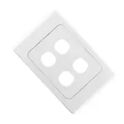 Clipsal Wall Plate + Surround for 4 Mech Connector Terminals