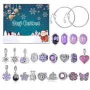 Girls Bracelet Advent Calendar Jewelry Making Kit Bracelet Christmas Countdown