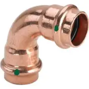 2x Viega PROPRESS WATER ELBOW 90-Degree 1600kPa Female, Copper- 15mm Or 20mm