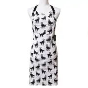 Halloween Black Cat Kitchen Apron Adult Cotton Cynthia Rowley