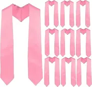 GRADFTY 10 Pieces Graduation Stoles,Unisex Adult Plain Graduation Stole 72”,Graduation Stoles bulk