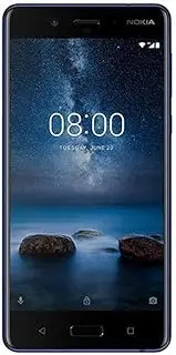 [Nokia] 8 128GB Dual-SIM TA-1012 Android Factory Unlocked 4G/LTE Smartphone (Glossy Blue) - International Version
