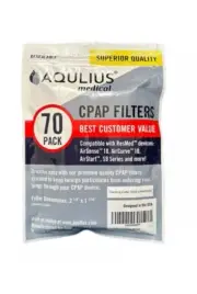 Aqulius Medical Disposable CPAP Filters (70 pack - ONE Year Supply)