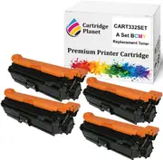 a Set BCMY Compatible Toner Cartridge for Canon CART332BKII CART332C CART332M CART332Y CART-332 (11,000/6,000 (B/CMY) Pages) for Canon Laser Shot LBP7780Cx