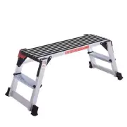 WELLFOR Folding Step Stool Ladder 1 ft Reach Height 330 lb. Load Capacity 1-Step