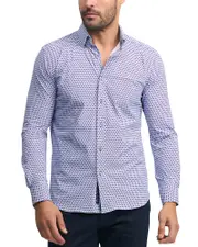 Robert Graham Marion Cotton Stretch Printed Tailored Fit Button Down Shirt