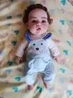 18'' Full Body Silicone Reborn Baby BOY Realistic Doll Infant Auburn Red Hair